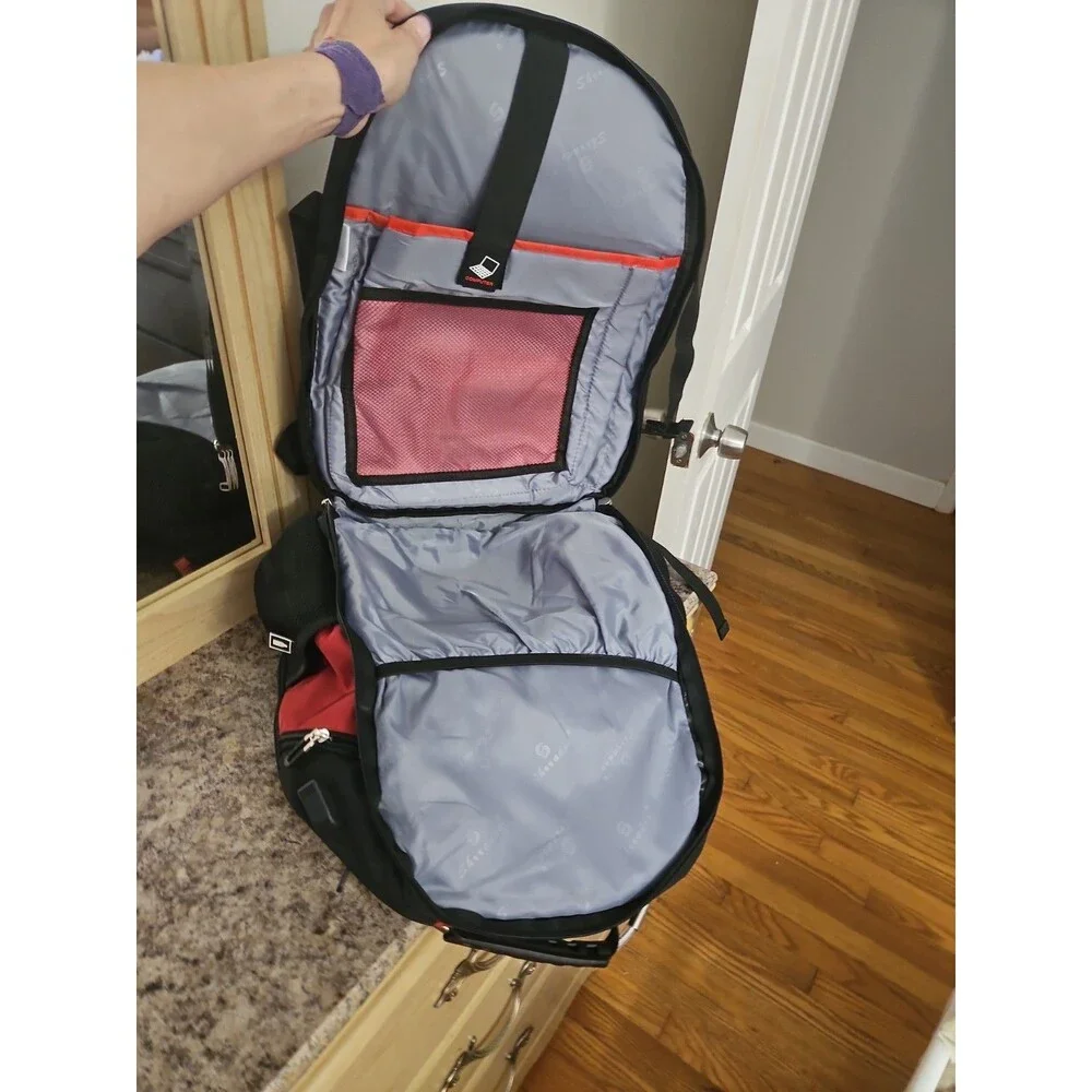 Shrradoo Extra Large 50L Travel Laptop Backpack w/ USB Charging Ports Works